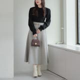 【6色展開】大人気リバイバル！配色メローパワショルリブニット | RMAF　NICE CLAUP / OLIVE des OLIVE | 詳細画像43 