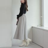 【6色展開】大人気リバイバル！配色メローパワショルリブニット | RMAF　NICE CLAUP / OLIVE des OLIVE | 詳細画像44 
