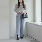 【6色展開】大人気リバイバル！配色メローパワショルリブニット | RMAF　NICE CLAUP / OLIVE des OLIVE | 詳細画像51 
