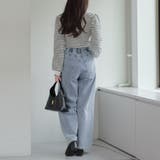 【6色展開】大人気リバイバル！配色メローパワショルリブニット | RMAF　NICE CLAUP / OLIVE des OLIVE | 詳細画像53 