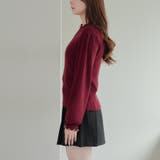 【6色展開】大人気リバイバル！配色メローパワショルリブニット | RMAF　NICE CLAUP / OLIVE des OLIVE | 詳細画像56 