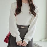 アイボリー | 【6色展開】大人気リバイバル！配色メローパワショルリブニット | RMAF　NICE CLAUP / OLIVE des OLIVE
