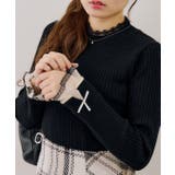 レース付リブプルオーバー | NICE CLAUP / OLIVE des OLIVE　OUTLET | 詳細画像1 
