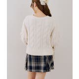 ベロアモールオーガンリボン付プルオーバー | NICE CLAUP / OLIVE des OLIVE　OUTLET | 詳細画像12 