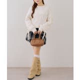 ベロアモールオーガンリボン付プルオーバー | NICE CLAUP / OLIVE des OLIVE　OUTLET | 詳細画像14 