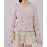 ベロアモールオーガンリボン付プルオーバー | NICE CLAUP / OLIVE des OLIVE　OUTLET | 詳細画像30 