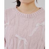 ベロアモールオーガンリボン付プルオーバー | NICE CLAUP / OLIVE des OLIVE　OUTLET | 詳細画像33 