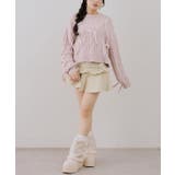 ベロアモールオーガンリボン付プルオーバー | NICE CLAUP / OLIVE des OLIVE　OUTLET | 詳細画像6 