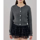 ティペット付金釦ケーブルカーディガン | NICE CLAUP / OLIVE des OLIVE OUTLET | 詳細画像21
