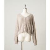 ピンク | シャギーパールボタンカーディガン | NICE CLAUP / OLIVE des OLIVE　OUTLET