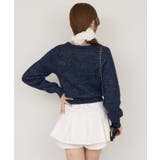 ラメフェザーゴールドボタンカーディガン | NICE CLAUP / OLIVE des OLIVE OUTLET | 詳細画像38