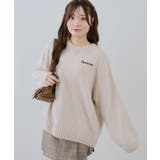 ベージュ | モールバックロゴプルオーバー | NICE CLAUP / OLIVE des OLIVE　OUTLET
