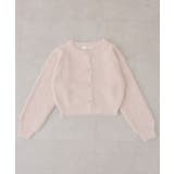 ピンクベージュ | ラメフェザーリボンボタンカーディガン | NICE CLAUP / OLIVE des OLIVE　OUTLET