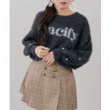 フェザーロゴ袖パールプルオーバー | NICE CLAUP / OLIVE des OLIVE　OUTLET | 詳細画像16 