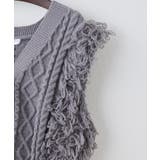 フリンジニットベストカーディガン | NICE CLAUP / OLIVE des OLIVE OUTLET | 詳細画像6