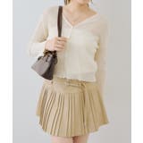 シアーリブスパンコールVカーディガン | NICE CLAUP / OLIVE des OLIVE OUTLET | 詳細画像3