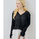 シアーリブスパンコールVカーディガン | NICE CLAUP / OLIVE des OLIVE OUTLET | 詳細画像11