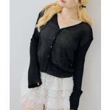 シアーリブスパンコールVカーディガン | NICE CLAUP / OLIVE des OLIVE OUTLET | 詳細画像13