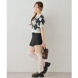 シャギーアーガイル半袖プルオーバー | NICE CLAUP / OLIVE des OLIVE　OUTLET | 詳細画像6 
