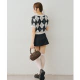 シャギーアーガイル半袖プルオーバー | NICE CLAUP / OLIVE des OLIVE　OUTLET | 詳細画像7 
