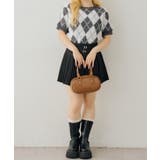シャギーアーガイル半袖プルオーバー | NICE CLAUP / OLIVE des OLIVE　OUTLET | 詳細画像18 
