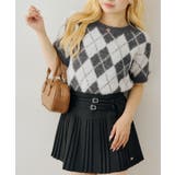 シャギーアーガイル半袖プルオーバー | NICE CLAUP / OLIVE des OLIVE　OUTLET | 詳細画像23 