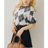 シャギーアーガイル半袖プルオーバー | NICE CLAUP / OLIVE des OLIVE　OUTLET | 詳細画像25 