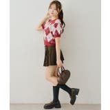 シャギーアーガイル半袖プルオーバー | NICE CLAUP / OLIVE des OLIVE　OUTLET | 詳細画像30 