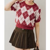 シャギーアーガイル半袖プルオーバー | NICE CLAUP / OLIVE des OLIVE　OUTLET | 詳細画像33 