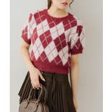 シャギーアーガイル半袖プルオーバー | NICE CLAUP / OLIVE des OLIVE　OUTLET | 詳細画像35 