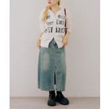 ロゴフェザーWZIPパーカー | NICE CLAUP / OLIVE des OLIVE　OUTLET | 詳細画像3 