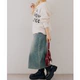 ロゴフェザーWZIPパーカー | NICE CLAUP / OLIVE des OLIVE　OUTLET | 詳細画像6 