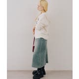 ロゴフェザーWZIPパーカー | NICE CLAUP / OLIVE des OLIVE　OUTLET | 詳細画像7 