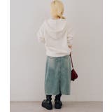 ロゴフェザーWZIPパーカー | NICE CLAUP / OLIVE des OLIVE　OUTLET | 詳細画像8 