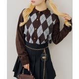 アーガイル襟ニット | NICE CLAUP / OLIVE des OLIVE OUTLET | 詳細画像1