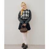 アーガイル襟ニット | NICE CLAUP / OLIVE des OLIVE OUTLET | 詳細画像2