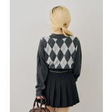 アーガイル襟ニット | NICE CLAUP / OLIVE des OLIVE OUTLET | 詳細画像6