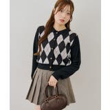 アーガイル襟ニット | NICE CLAUP / OLIVE des OLIVE OUTLET | 詳細画像18