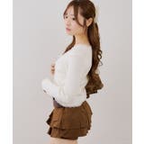 フロントギャザーレーストリムカーディガン | NICE CLAUP / OLIVE des OLIVE OUTLET | 詳細画像10