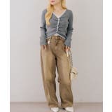 フロントギャザーレーストリムカーディガン | NICE CLAUP / OLIVE des OLIVE OUTLET | 詳細画像14