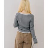 フロントギャザーレーストリムカーディガン | NICE CLAUP / OLIVE des OLIVE OUTLET | 詳細画像18