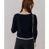 フロントギャザーレーストリムカーディガン | NICE CLAUP / OLIVE des OLIVE OUTLET | 詳細画像25