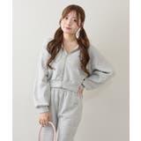 【セットアップ対応可】ラメダンボールZIPパーカー | NICE CLAUP / OLIVE des OLIVE　OUTLET | 詳細画像15 