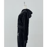 【セットアップ対応可】ロゴ刺しゅうベロアパーカー | NICE CLAUP / OLIVE des OLIVE　OUTLET | 詳細画像3 