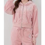 【セットアップ対応可】ロゴ刺しゅうベロアパーカー | NICE CLAUP / OLIVE des OLIVE　OUTLET | 詳細画像16 