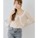 【セットアイテム】レース付カーディガン×レース付キャミ | NICE CLAUP / OLIVE des OLIVE OUTLET | 詳細画像3