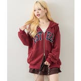 裏毛BIGロゴZIPパーカー | NICE CLAUP / OLIVE des OLIVE　OUTLET | 詳細画像6 