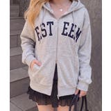 裏毛BIGロゴZIPパーカー | NICE CLAUP / OLIVE des OLIVE　OUTLET | 詳細画像3 