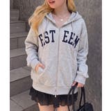 裏毛BIGロゴZIPパーカー | NICE CLAUP / OLIVE des OLIVE　OUTLET | 詳細画像4 