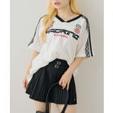 袖レースゲームTシャツ | NICE CLAUP / OLIVE des OLIVE　OUTLET | 詳細画像2 